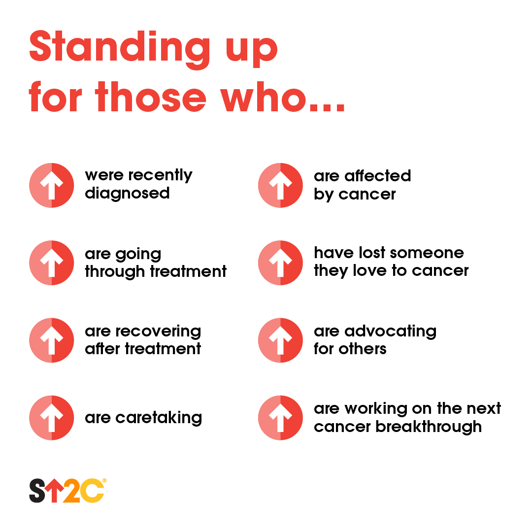 SU2C's tweet photo. Stand up with us. ❤️🧡💛 #StandUpToCancer https://t.co/DYqBW4dpVZ