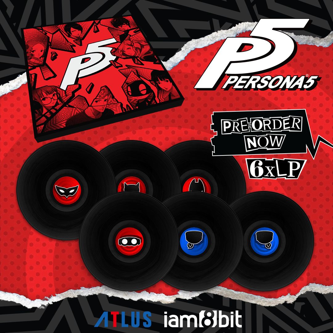 blackscreenrec's tweet photo. Happy Birthday 10th Birthday Persona 5! 🥳 

On this occasion, we just restocked the Persona 5 6xLP, the Persona 5 Royal 3xLP together with CDs and cassettes for the whole series, provided by our friends at @iam8bit 🫶

Shop the collection here: https://t.co/RhxcjyMmwq https://t.co/sKxQhr1mfp