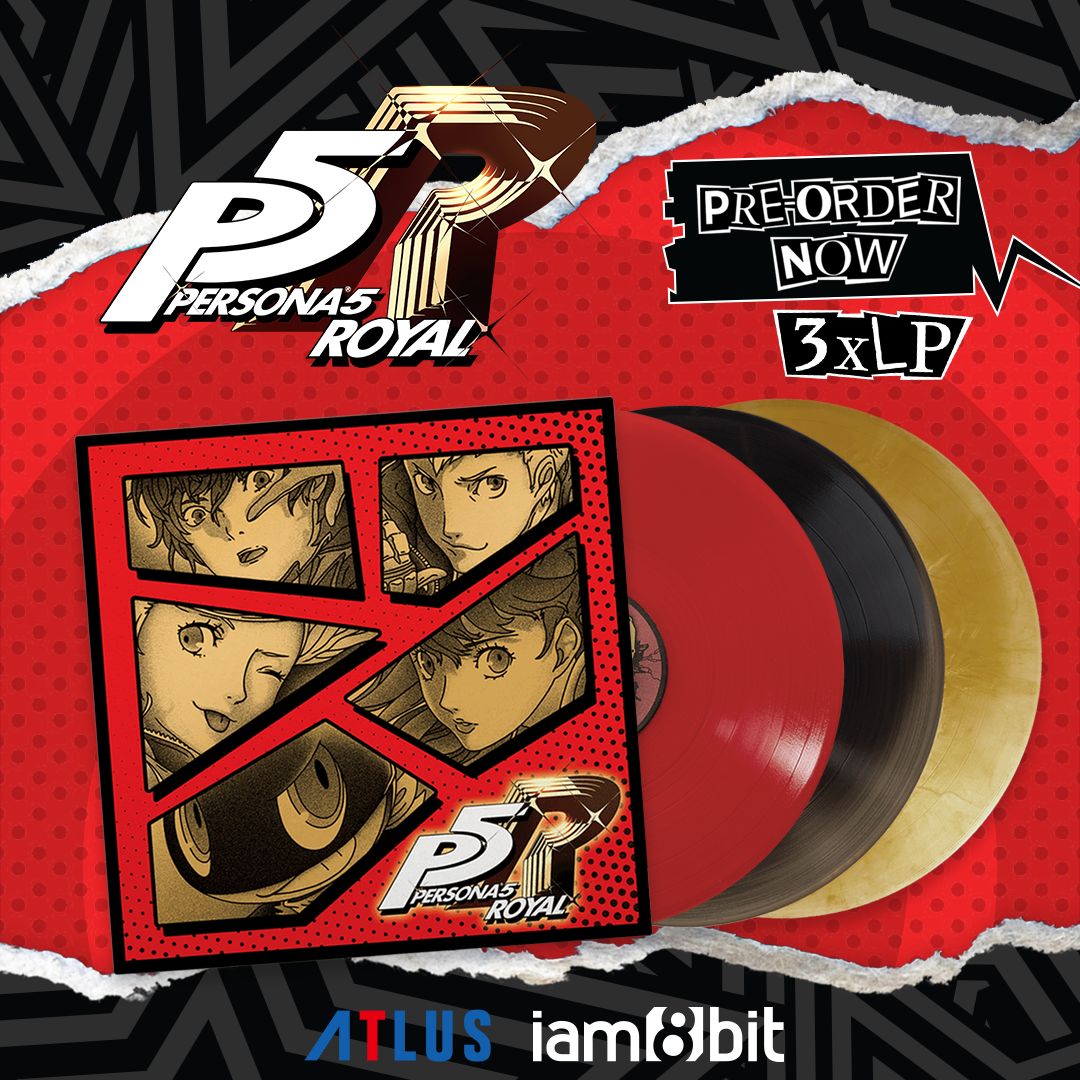 blackscreenrec's tweet photo. Happy Birthday 10th Birthday Persona 5! 🥳 

On this occasion, we just restocked the Persona 5 6xLP, the Persona 5 Royal 3xLP together with CDs and cassettes for the whole series, provided by our friends at @iam8bit 🫶

Shop the collection here: https://t.co/RhxcjyMmwq https://t.co/sKxQhr1mfp