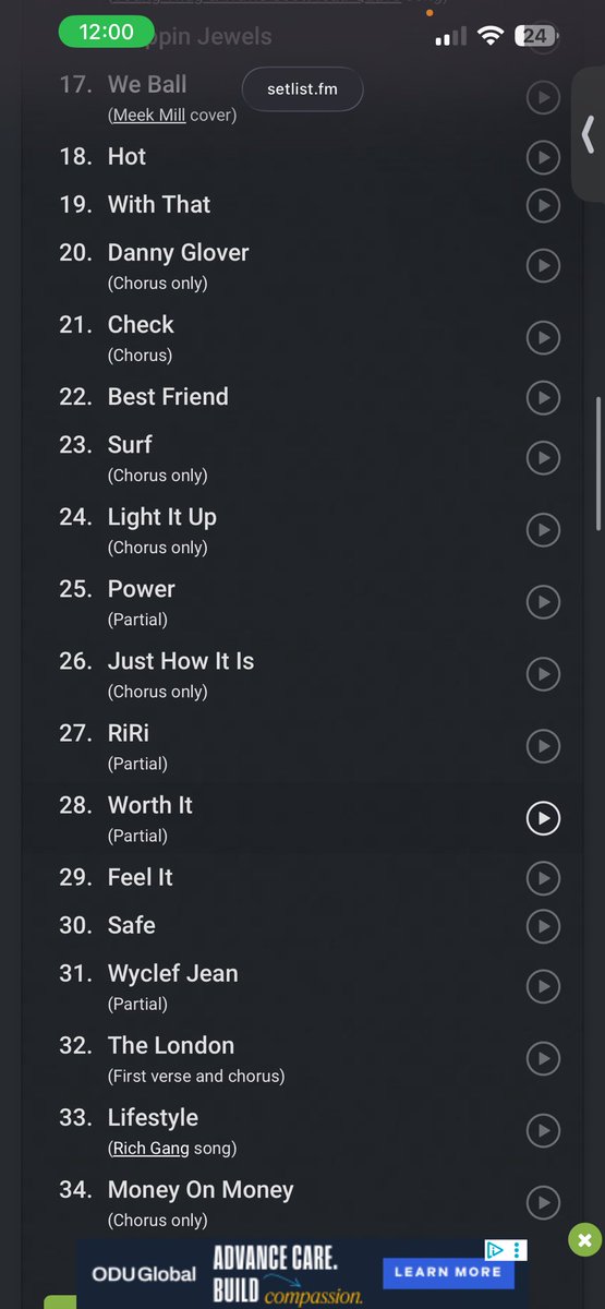 dolcengrabba's tweet photo. @ThuggerDaily better then his Coachella setlist by far we got blessed https://t.co/EZdV48M9lG