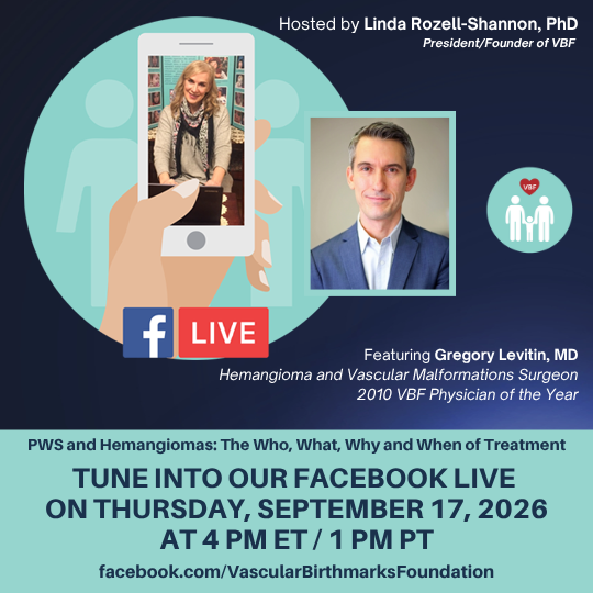 VBirthmarks's tweet photo. ⚠️HAPPENING TOMORROW!⚠️
The next VBF Facebook Live will be with Dr. Linda and VBF Expert Dr. Gregory Levitin, on Thursday, September 17, 2026 at 4 PM ET / 1 PM PT.
You can watch this Live session at https://t.co/7KuVJ67c3u
#VBFFacebookLIVE #VascularAnomalies #VBF #VBFExperts https://t.co/tf1eKuIV4A