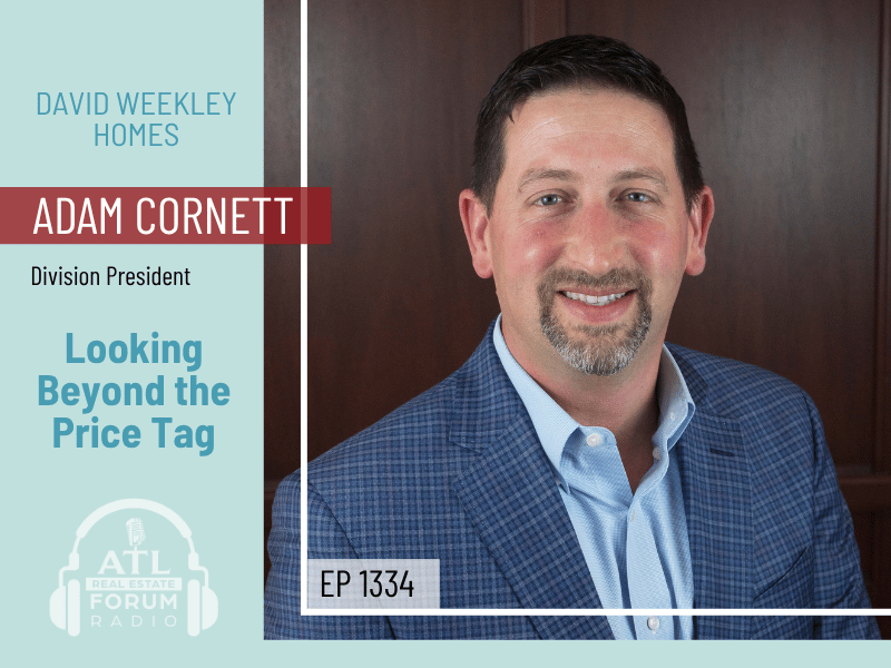AtlantaREForum's tweet photo. Price per square foot can tell you a lot about a home. It just can't tell you everything. 💲 

Adam Cornett, division president at @DavidWeekley, shares what homebuyers often overlook when shopping for a new home.

Listen now: https://t.co/OOB9EsTAft https://t.co/H22KA1Mgkj