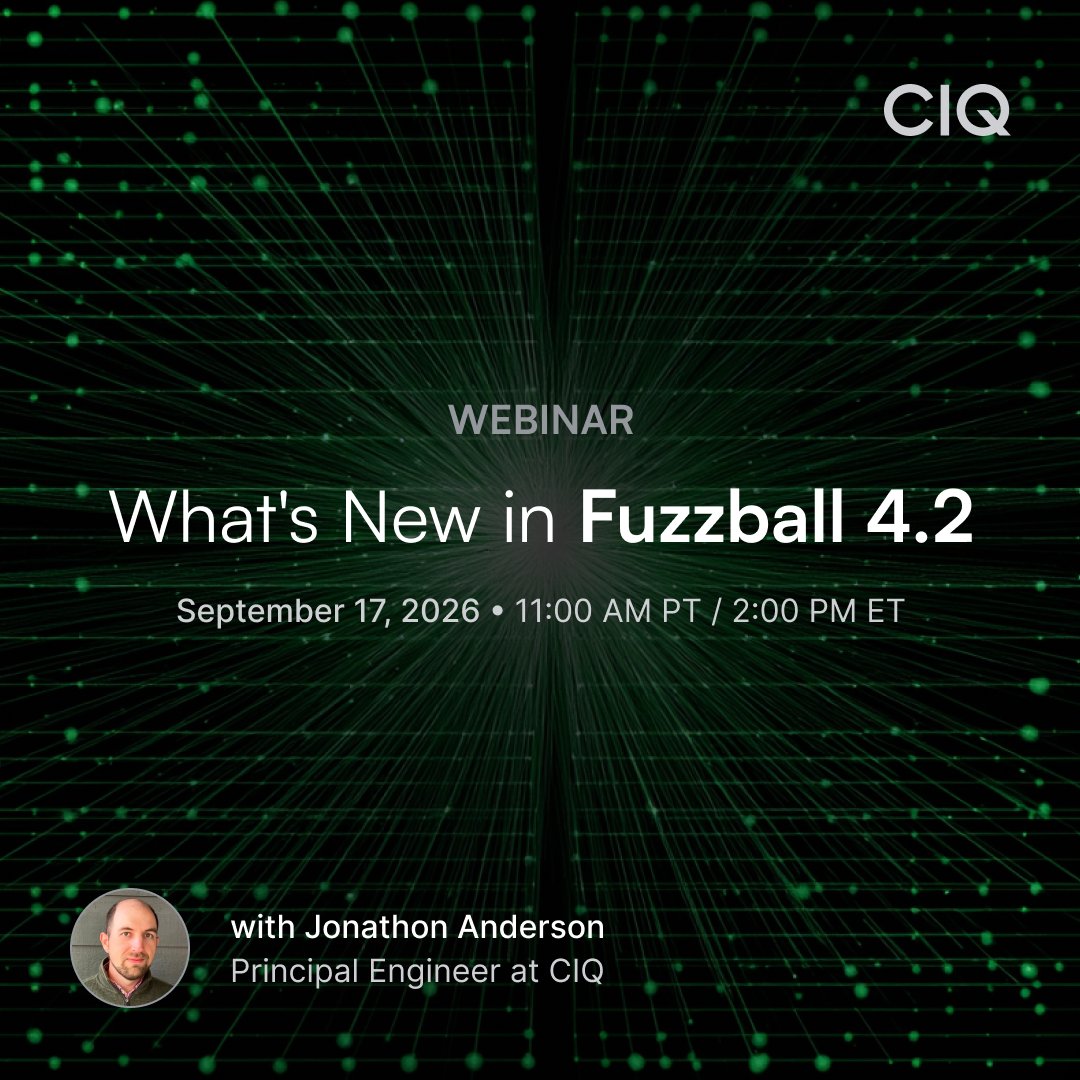 CtrlIQ's tweet photo. Tomorrow: watch an AI agent drive a Fuzzball cluster. Query state, draft and submit workloads, monitor execution, all under permissions an operator grants.

Jonathon Anderson, live, 2PM ET / 11AM PT
https://t.co/P22Fa4Et4f

#Fuzzball #MCP https://t.co/1pSUE8nSF5