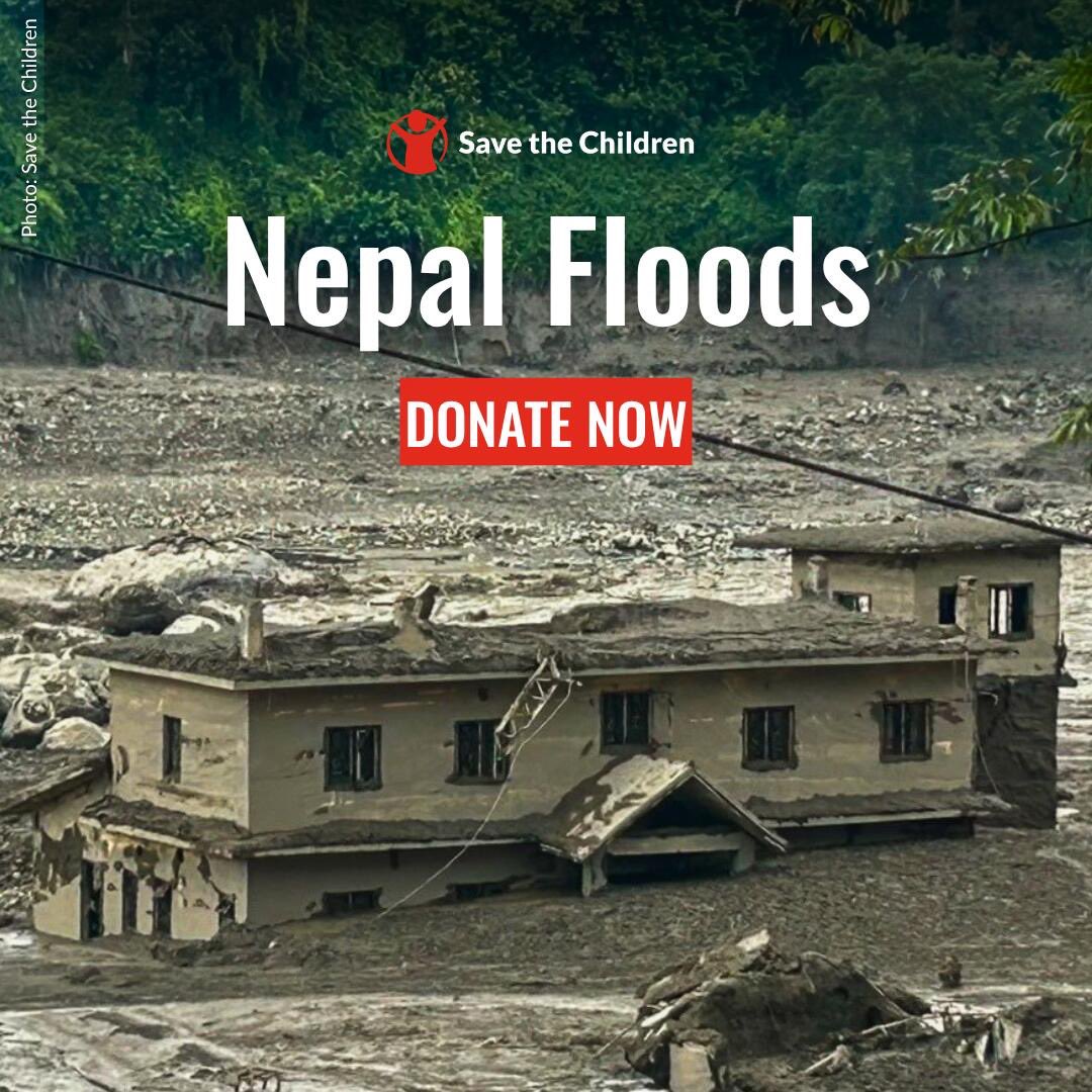 enriqueiglesias's tweet photo. Save the Children is on the ground delivering emergency supplies to support relief for the devastating floods in northern Nepal.  But the road to recovery is long. Please consider donating if you can. https://t.co/k2zIuf674d https://t.co/ZlT9ltsbBI