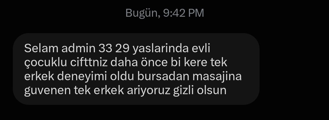 Bursaciftbulsma's tweet photo. #bursa #tek #tekerkek #cuckoldçiftler https://t.co/D6PVjgJFjQ