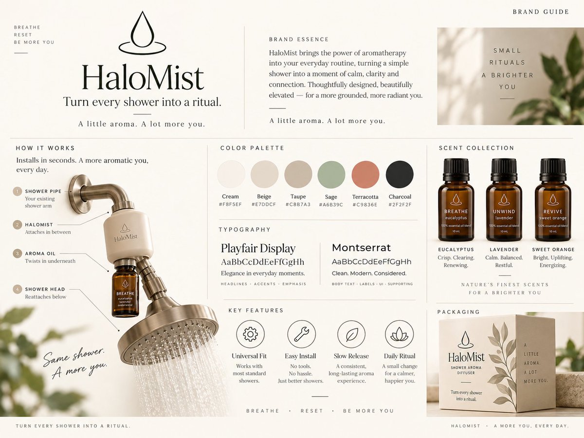 narimediaio's tweet photo. What if you could turn any shower into a spa ritual?

HaloMist is a concept for a universal shower aromatherapy attachment that fits between the pipe and shower head, letting you add essential oils in a sleek, simple way.

A little aroma. A lot more you. https://t.co/AorougBwiH