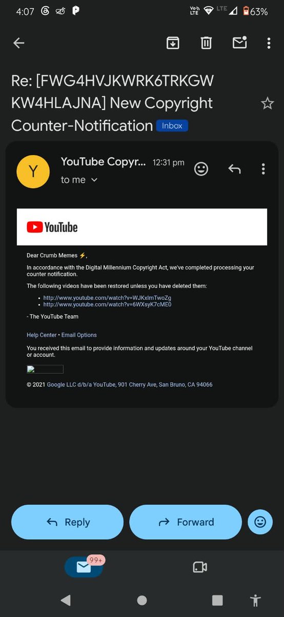 Pravesh070507's tweet photo. > "Hi @TeamYouTube, following up on channel UC2xudRskTeywi6jFbyTROTA. To prove content originality: YouTube's legal team recently reviewed and restored multiple videos after my DMCA counter-notices. The suspension was just a description template error on a few clips, not spam.🙏 https://t.co/4VQ66qqWLR