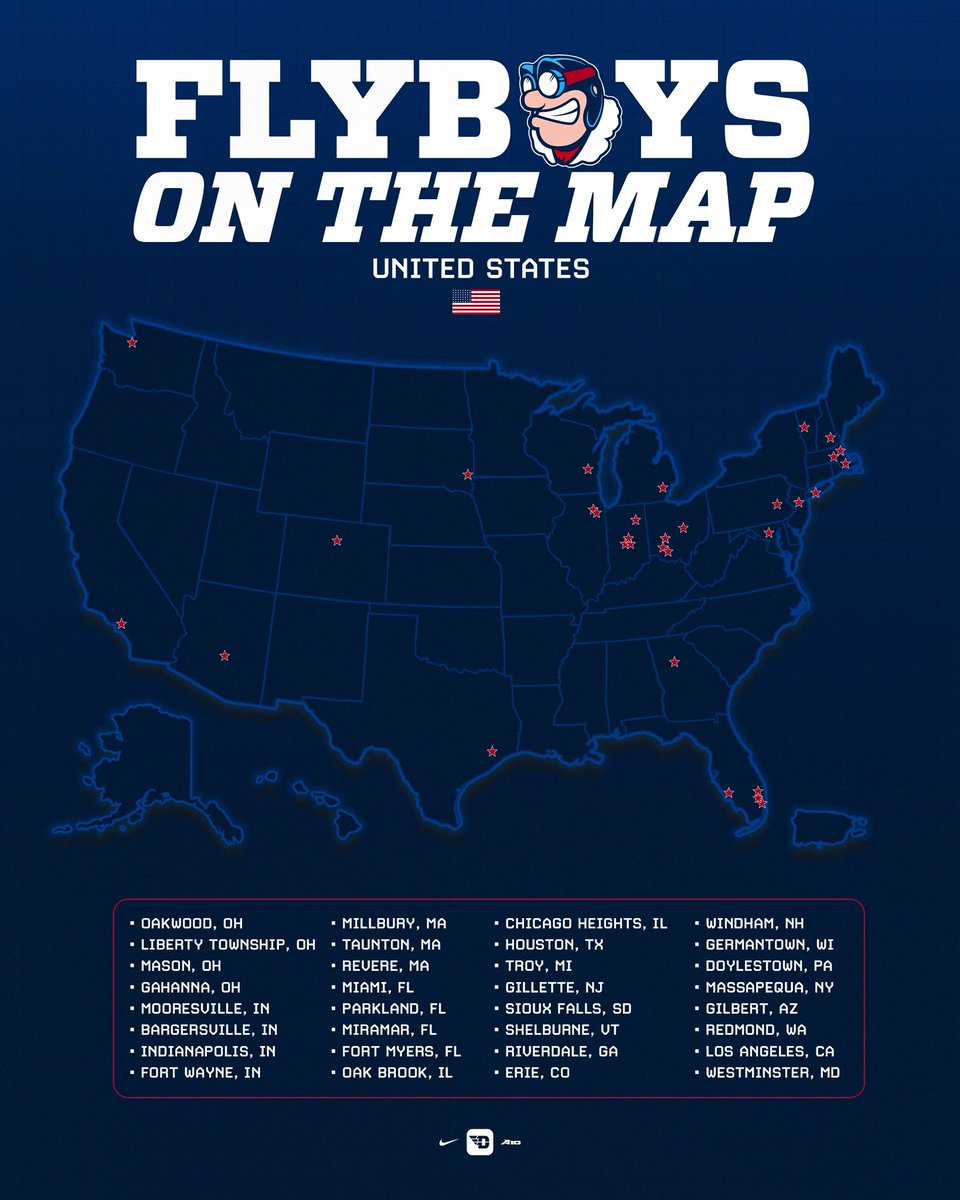 DaytonBaseball's tweet photo. The FlyBoys have landed in Dayton from all over the globe 🌎✈️

We have players from 20 different states and 5 countries 😤

#FlyBoys // #GoFlyers https://t.co/ojNJEOIIDc