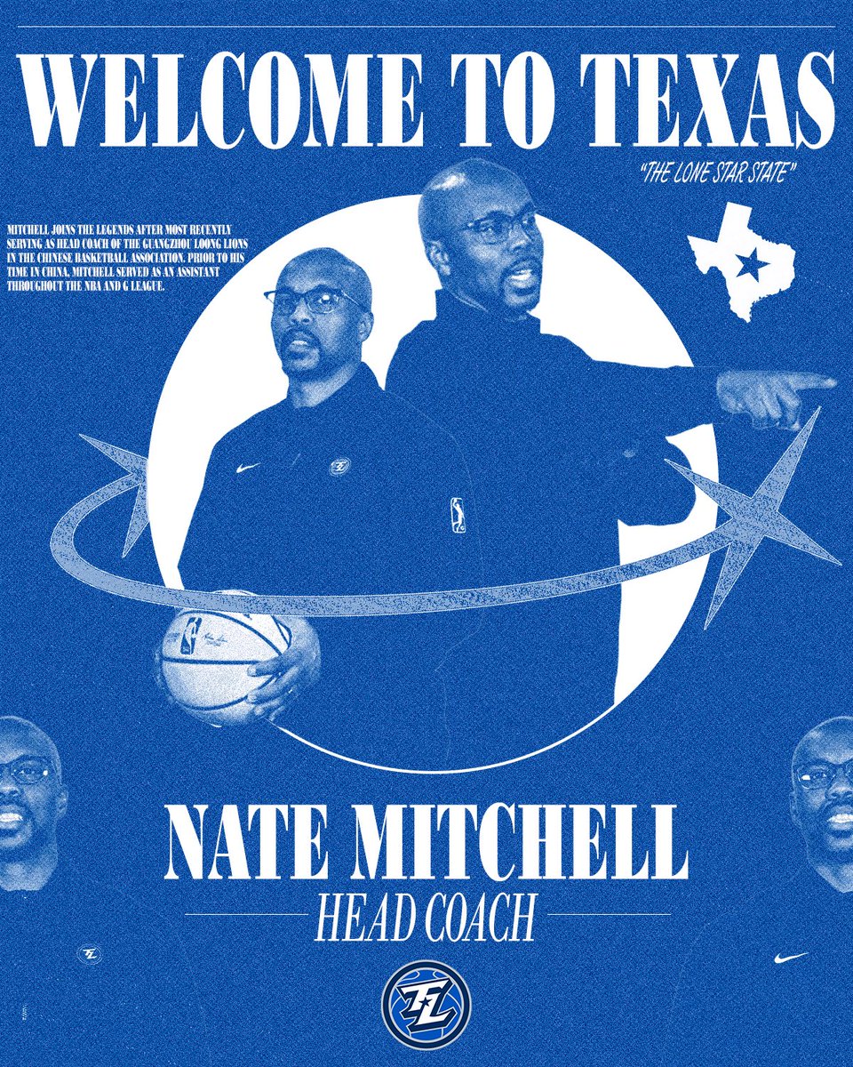 TexasLegends's tweet photo. Consider this your official Texas howdy, Coach @MitchNathaniel! Welcome, fam 🤠 https://t.co/hC5m3ySJfY
