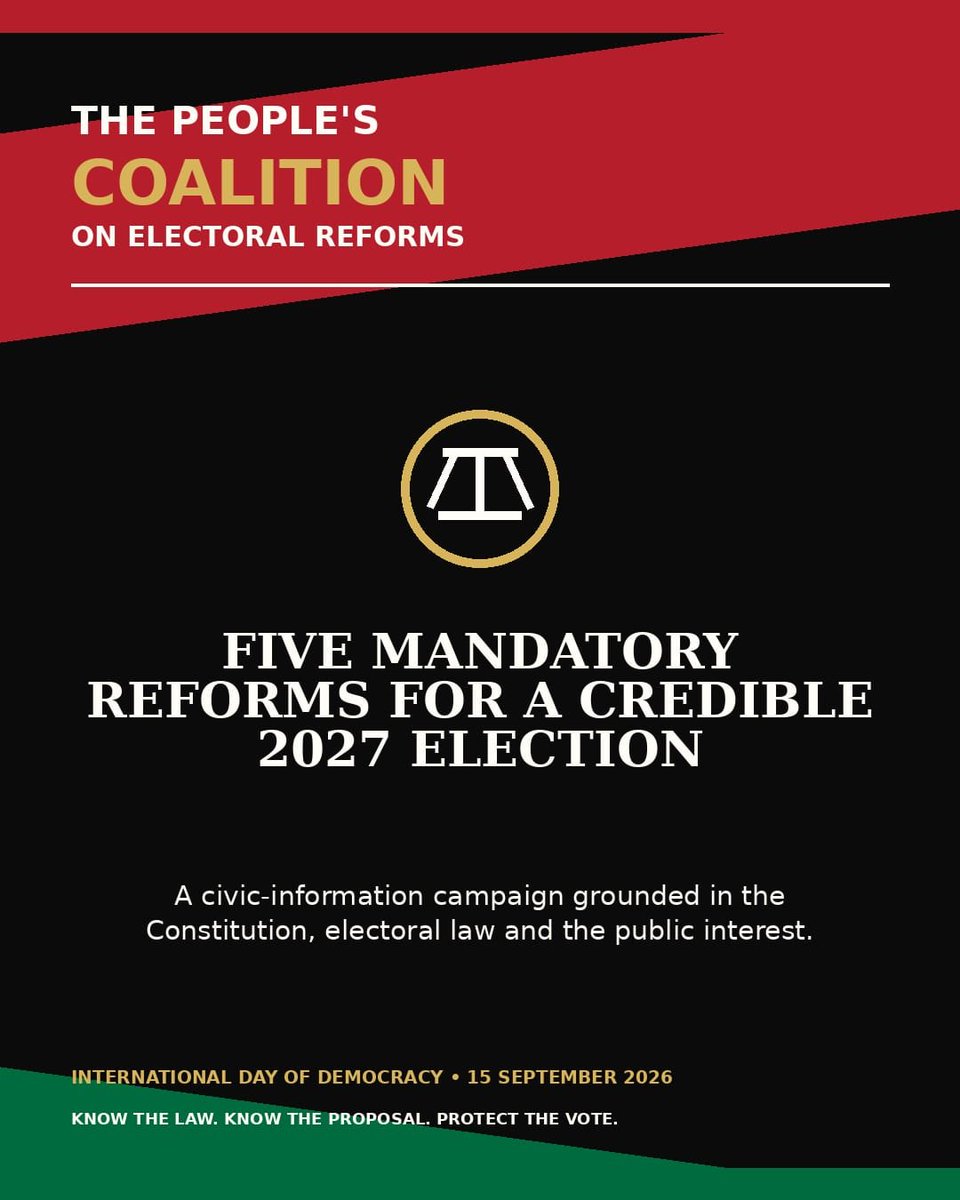 Reforms_Ke's tweet photo. 5 Mandatory Reforms for credible 2027 General Elections https://t.co/yL0IkzBtjy