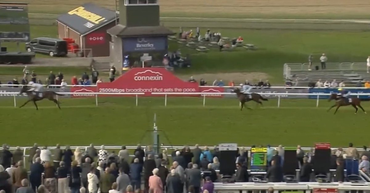 mendozerformula's tweet photo. ROKU NANA has WON on her second start BY 7 LENGTHS at Beverley! You cannot make this up.

Beating rival ZEPHYRA with a mark of 79, ROKU NANA was easily ahead by the final furlong, showing an instant turn of foot. She is genuinely special. She might just be bound for graded races! https://t.co/JCslEeoYdm