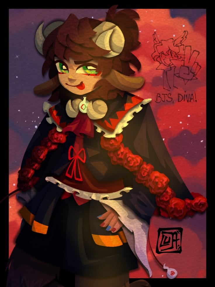OpsSunny's tweet photo. mandem  "?"  e  eu  te  dou
um  tema  de  personagens  ⑅⁠    ๋  ִ

me  deram  :  personagens hibridos

fanart do aries linda porr : @FoneQyebrado
Foi meio dificil pensar entao so pensei nesses 3😭 https://t.co/VUM35xQvQ7