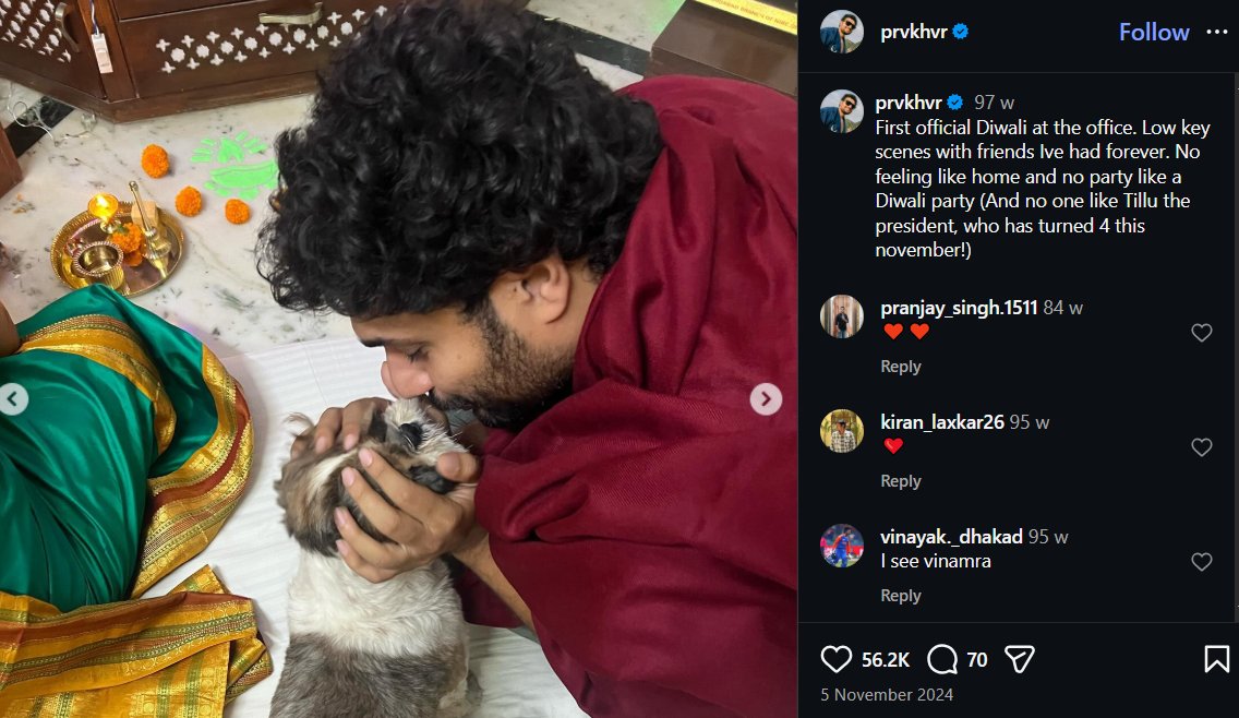 MontageMama's tweet photo. @Matcha1mt You can see he has mentioned Tillu in an insta post long back along with the picture. Kyon bhai yeh sab karte hoon? AI aur technology duniya ko kahan se kahan le jaa raha hai aur hum logon ko yeh sab karna hai. https://t.co/GiAhExstZ4