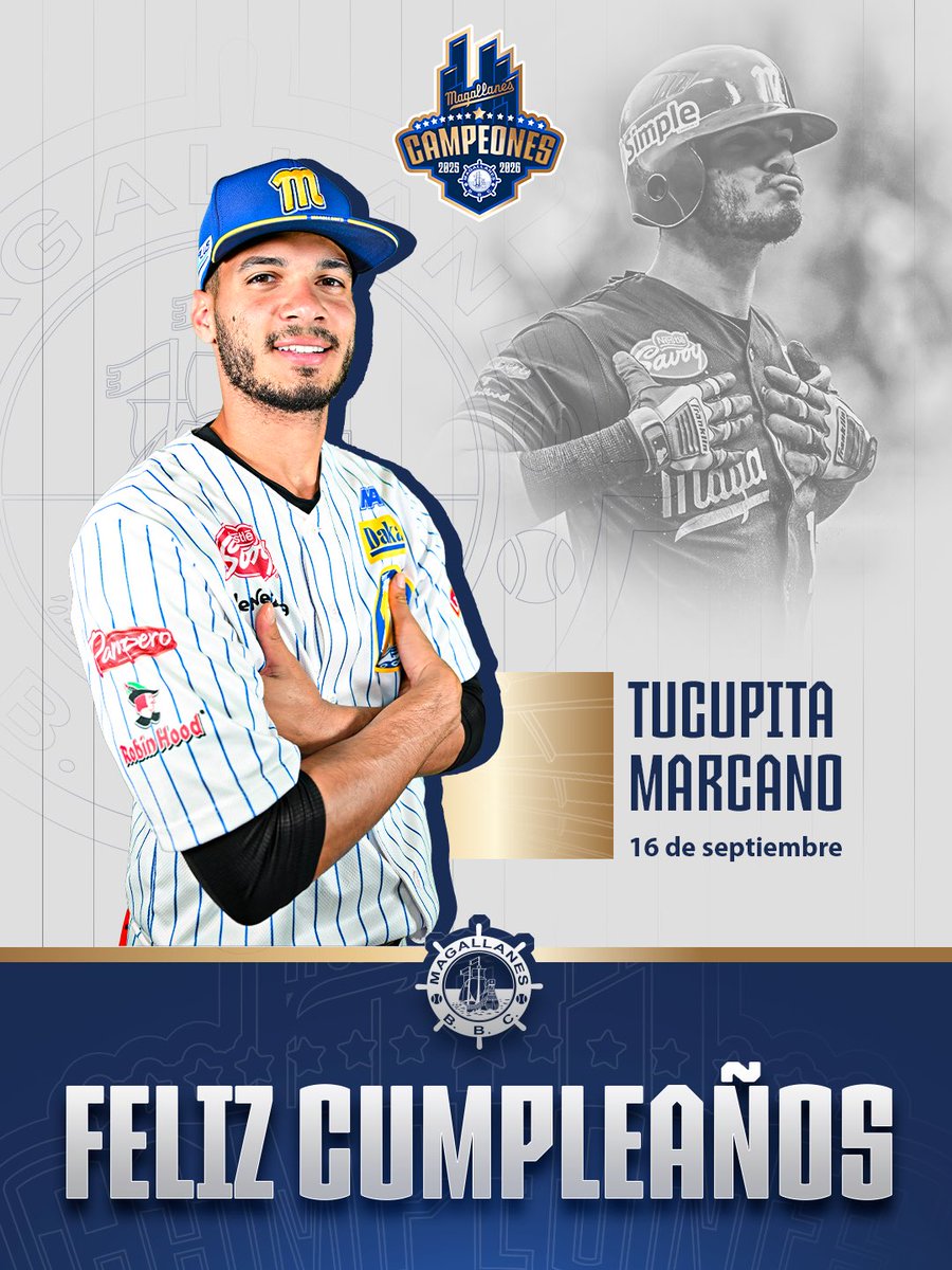 Magallanes_bbc's tweet photo. Tucuuu 🥳🎉🎂

La familia magallanera te desea el mejor de los cumpleaños.

Disfruta, y nos vemos muy pronto en el terreno 🫡⚓️ https://t.co/WrXqmi40KF