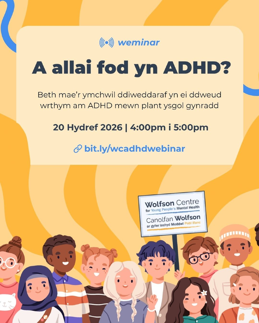 wolfsoncentre's tweet photo. A allai hwn fod yn ADHD?

Ymunwch â'n gweinardd rhad ac am ddim i ddarganfod beth mae'r ymchwil ddiweddaraf yn ei ddweud amdano ADHD mewn plant ysgol gynradd.

📅 Dydd Mawrth 20 Hydref
⏰ 4–5yh
💻 Ar-lein
👥 Ar gyfer rhieni a gofalwyr

Cofrestrwch ar gyfer eich lle am ddim: https://t.co/bgcRp6lU9K