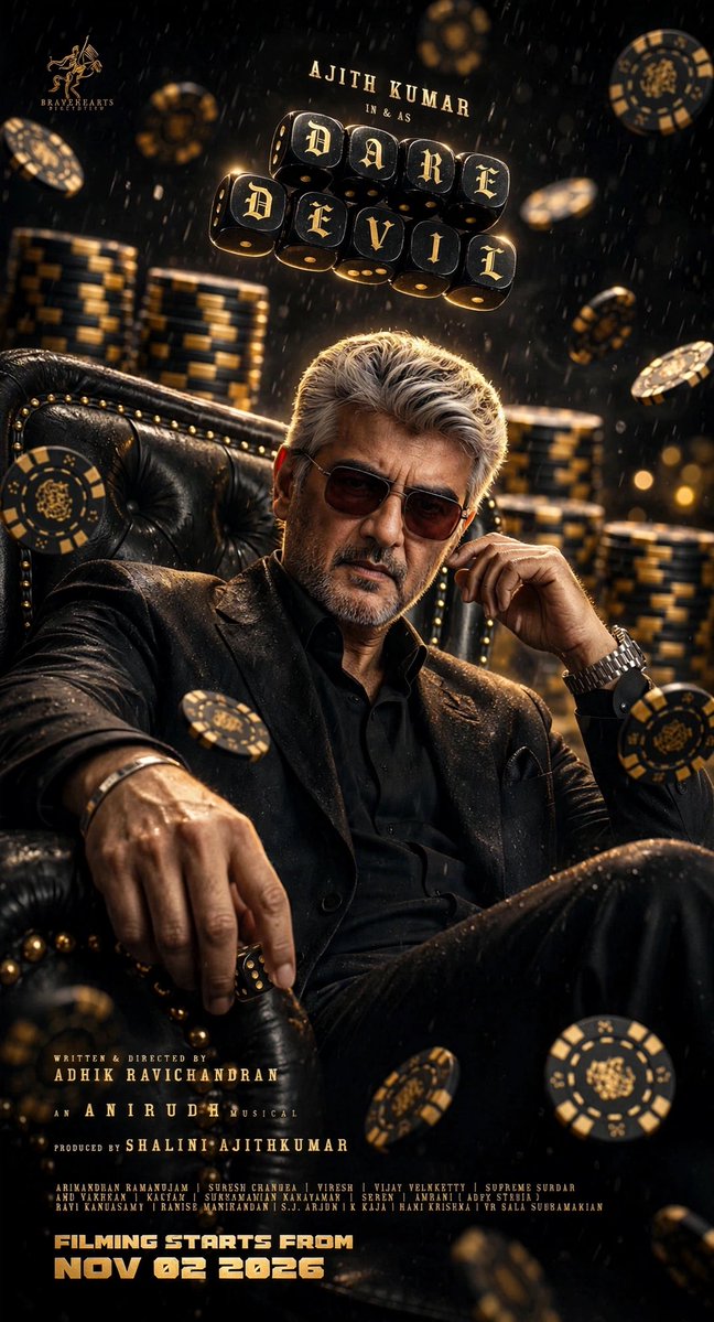 ClownNReality's tweet photo. #Daredevil #DaredevilFirstLook #Ajith #AjithKumar #FilmStartsFromNov02 #Thala #BlackEdition https://t.co/yoF2TFhfrP