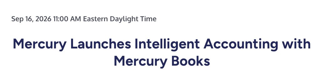 Wow @mercury가 Mercury Books를 출시했습니다. 은행 계좌에 직접 통합된 복식 부기 시스템입니다 대표 이미지