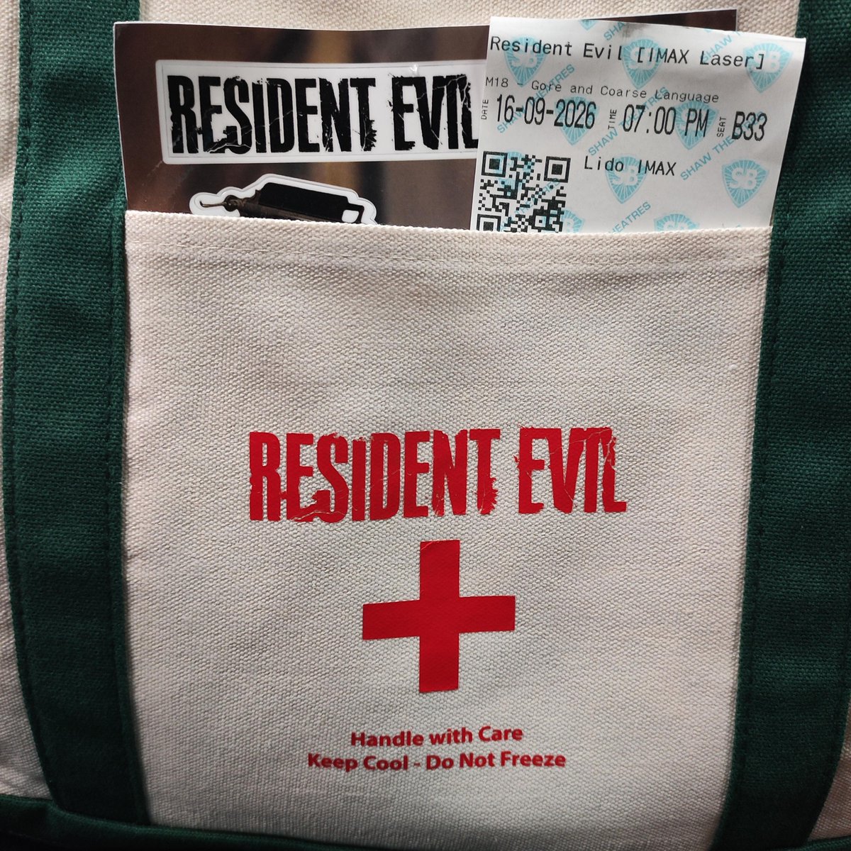CyberDork77's tweet photo. Just finished watching Resident Evil (2026). All I can say is that the movie is both gross and funny to me lol

Thank you @GeekCultureCo for the tickets!

#ResidentEvil #ResidentEvil2026 #Capcom #Sony #ColumbiaPictures https://t.co/COrafTfvvz