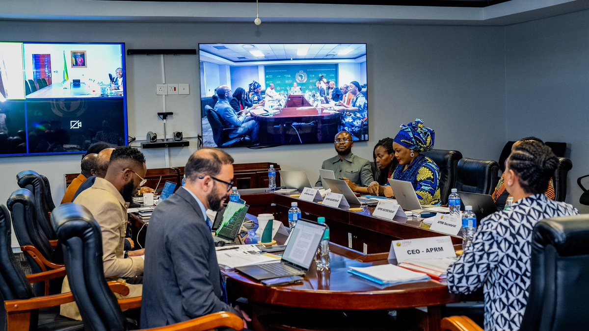 APRMorg's tweet photo. The APRM convened the virtual 41st Ordinary Session of the APR Committee of Focal Points, taking stock of progress and priorities for the remainder of 2026.

Discussions focused on country reviews, #AGR2027, #AfCRA and the Governance Support Programme, with emphasis on implementation, cooperation and Member State ownership.

#APRM #GoodGovernance