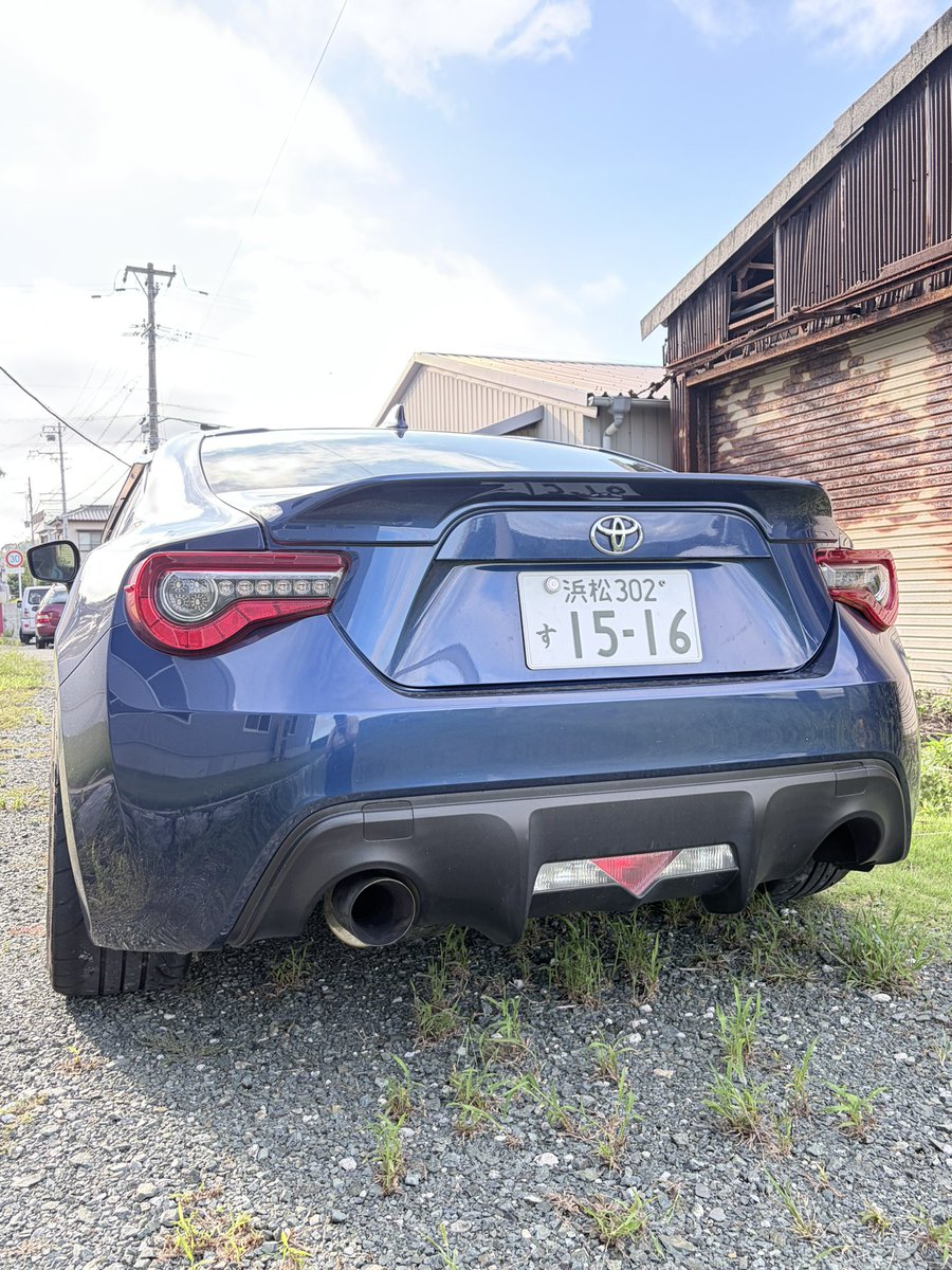 Kabas0716's tweet photo. マフラー変更　行き着いた先はFUJITUBOでした。　A-RM 70π  GR86用を流用
音質と性能はかなりいい！抜け過ぎず上までよく回る！！ https://t.co/vGcd85fyXe