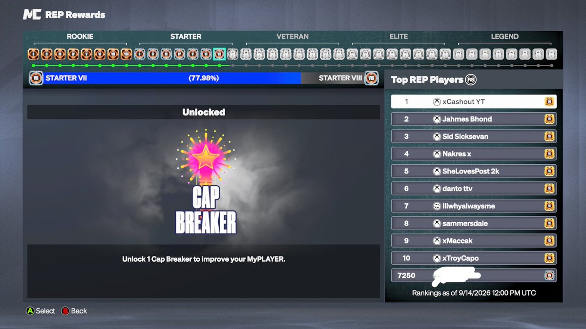 ceqtember's tweet photo. Selling GOOD Xbox Acc

• 🏀 4 Builds — 93, 94, 97, 95OVR
• ⬆️ 7 Cap Breakers available
• 🏆 215Lifetime Challenges completed
• 🎟️ HOF Pass — Level 40 COMPLETED
• 🎯 Shooting Specialization — 5/10
• 🪙 110k VC + CREW LEADER LvL 16

only serious offers https://t.co/UhqThvJ65N