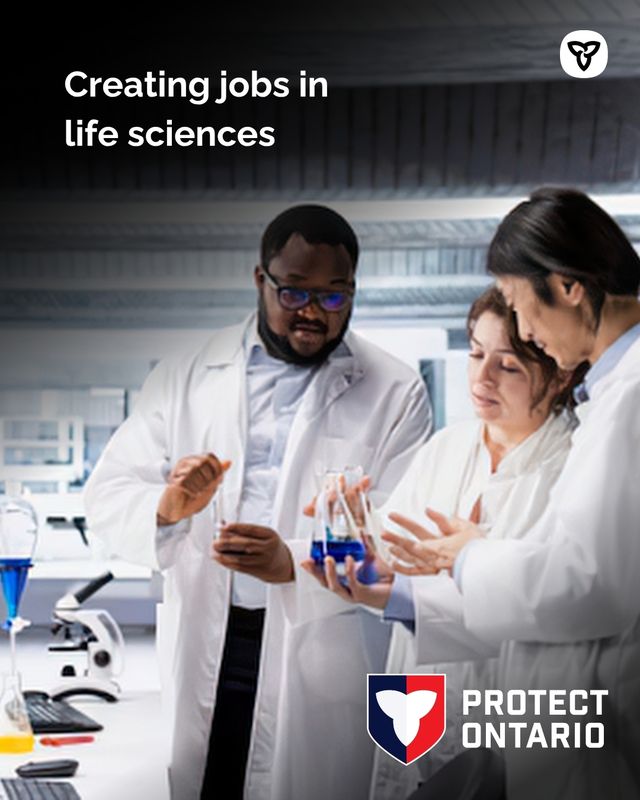 DaveSmithPtbo's tweet photo. Ontario is home to Canada's largest life sciences sector, employing nearly 76,000 people in high-value jobs. 
 
By attracting major investments and supporting innovation, our government is reinforcing Ontario's leadership in the global biomanufacturing supply chain. https://t.co/K678w0gXbA