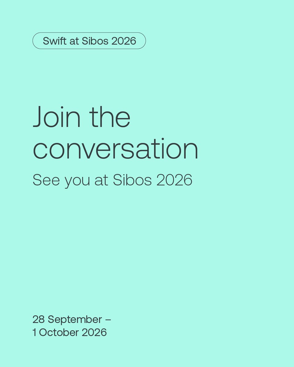 swiftcommunity's tweet photo. Customers expect payments to be as seamless, transparent and predictable as every other digital experience. Is the industry ready to deliver?

At @Sibos 2026, we'll explore what it takes to meet rising customer expectations in an increasingly connected economy.

From cross-border payments and liquidity management to operational efficiency and interoperability, delivering a better customer experience requires every part of the value chain to work together.

Join us as we discuss how the industry is reducing friction across the payment journey and creating faster, more transparent and predictable outcomes for customers worldwide. https://t.co/gaq6B0DIoA

#Sibos #CrossBorderPayments