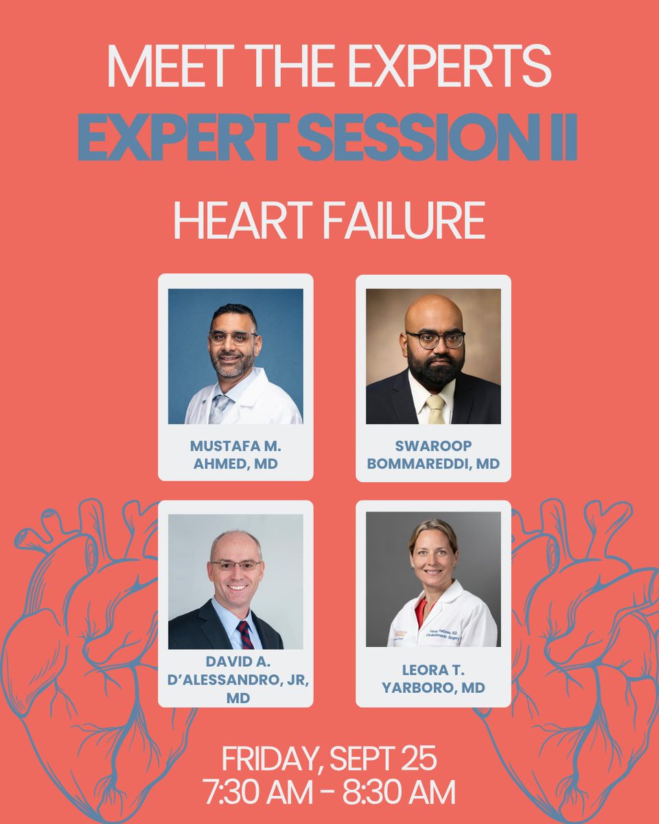 ECTSS_CTsurg's tweet photo. Where expertise meets the complexities of heart failure. Join us for Cardiac Expert Session II: Heart Failure at the ECTSS Annual Meeting for an engaging look at challenges, innovations, and evolving approaches in care. #ECTSS2026 #CardiacSurgery #HeartFailure https://t.co/BsxtxEuw2E