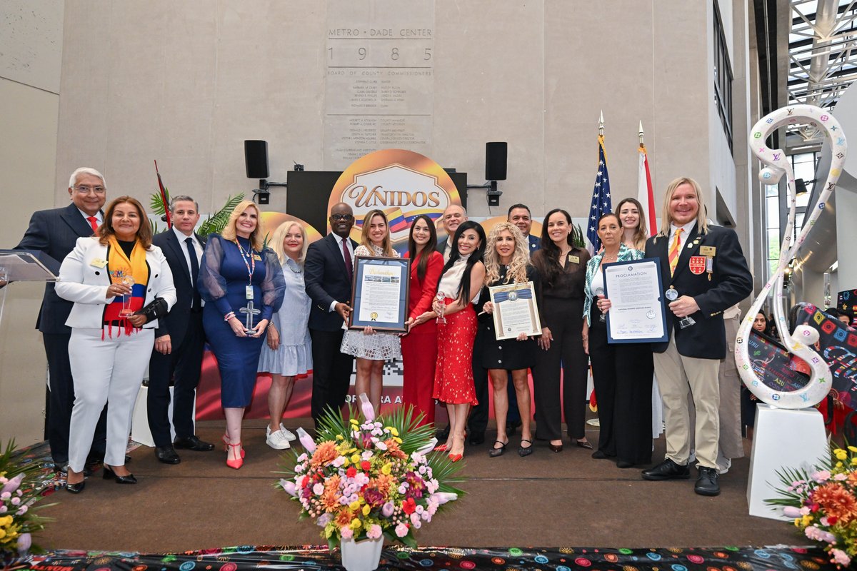 EngagementMDC's tweet photo. Miami-Dade County Hispanic Affairs Advisory Board kicks off National Hispanic Heritage Month with a colorful celebration on September 15 at the Stephen P. Clark Government Center. Thanks to all who attended. https://t.co/laS23j36MZ