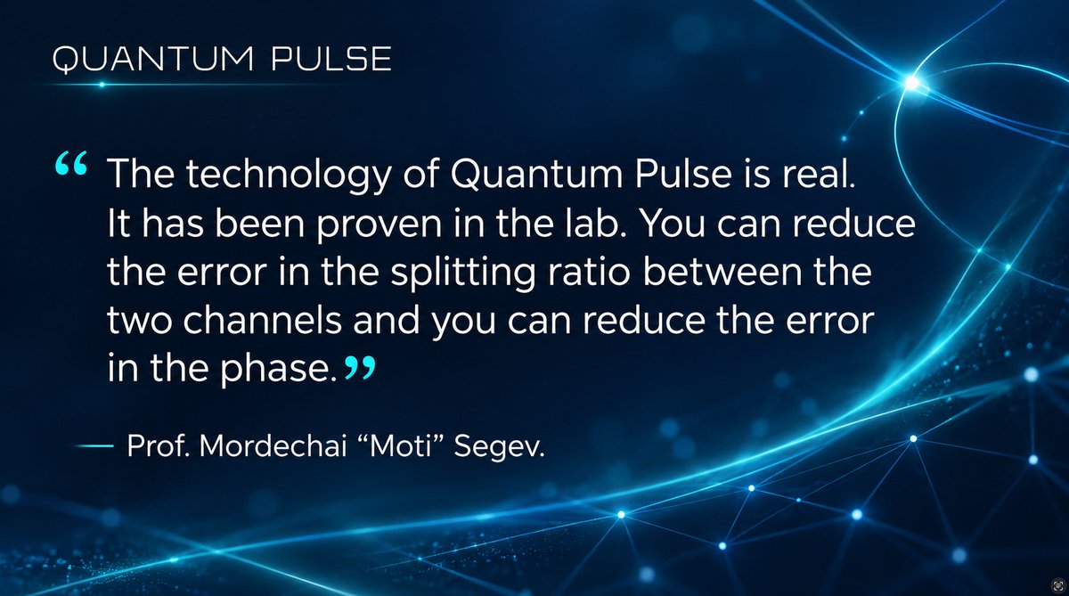 QuantumPulseVen's tweet photo. In photonic quantum computing, reducing physical error is not a detail. It is a requirement for scalability.
Improving splitting-ratio accuracy and phase control means improving the fidelity of the photonic building blocks that quantum systems depend on.
That is exactly the challenge Quantum Pulse Ventures is built to address.

Read more at: https://t.co/cvElPSod72

#QuantumComputing #Photonics #IntegratedPhotonics #QuantumTechnology