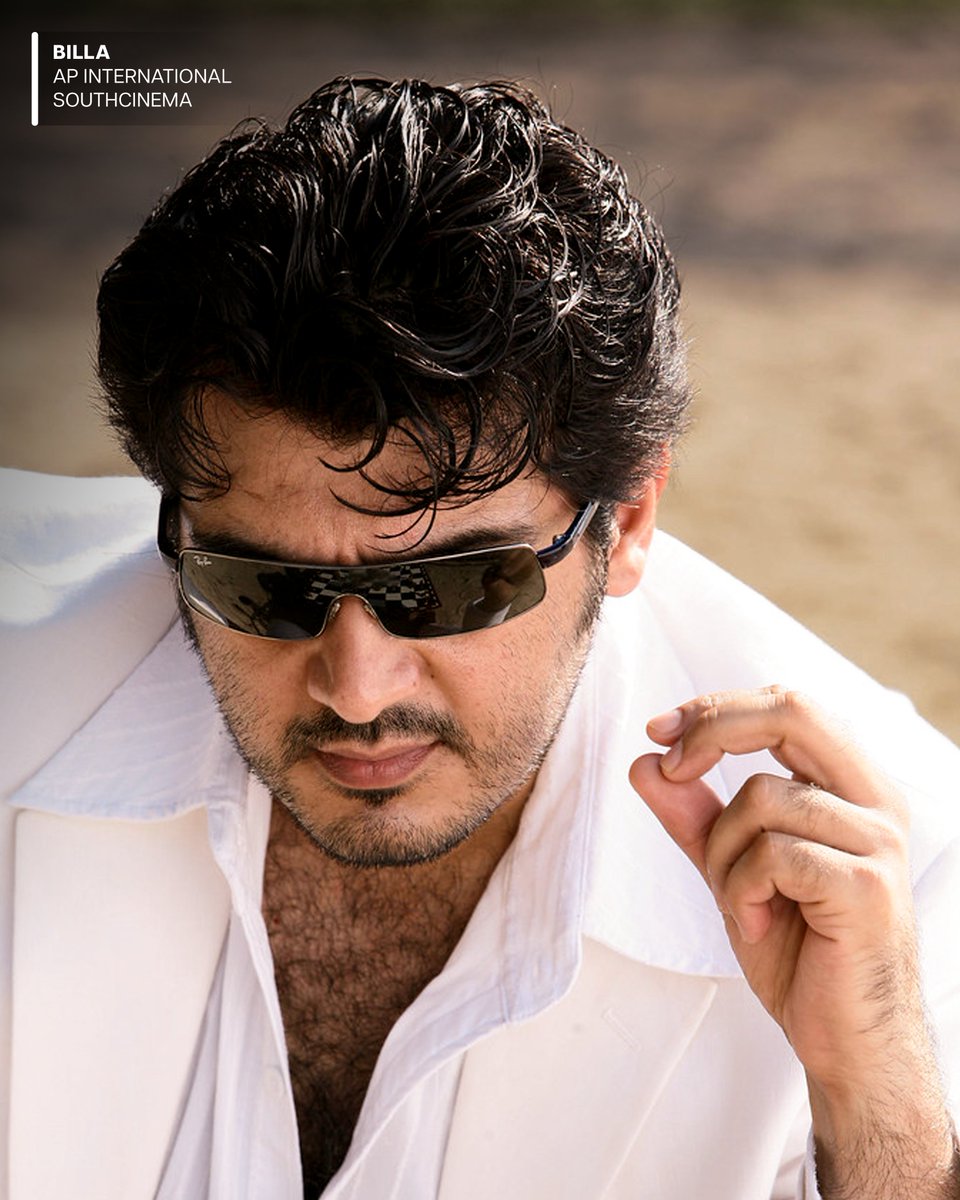 PrimeVideoIN's tweet photo. the devil wears white 🔥

#Ajithkumar https://t.co/Pw18AST7Og