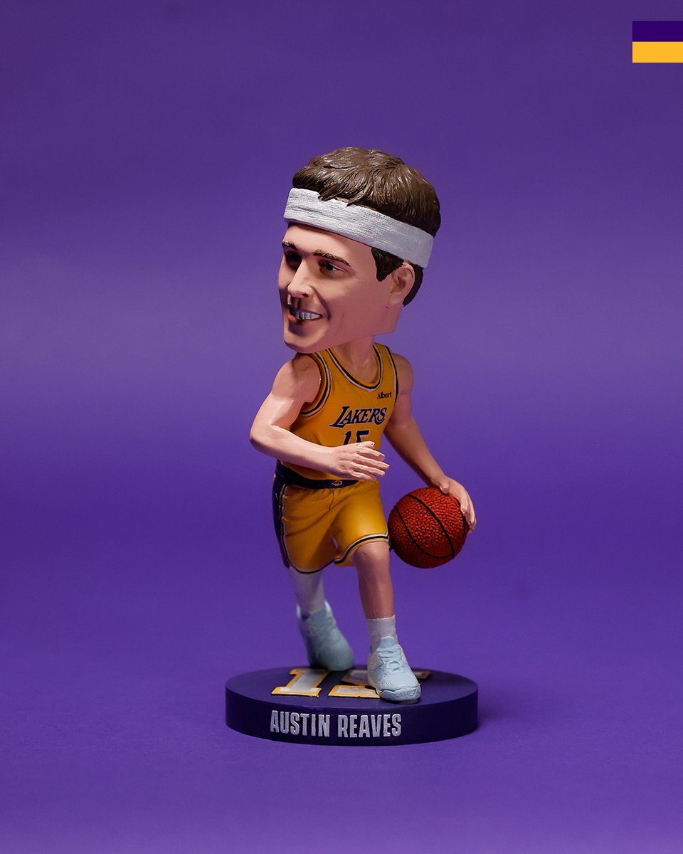 Lakers's tweet photo. AUSTIN REAVES BOBBLEHEAD NIGHT. Be there on 12/27 🎟️

Presented by @ToyotaSoCal | Get your tickets here: https://t.co/zoTIRsujHR https://t.co/s1zRoonqoJ