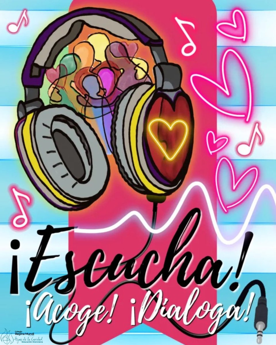 ReginaMundiHHC's tweet photo. Este año, las Hijas de la Caridad nos proponen trabajar el valor de la escucha.
Un valor que queremos vivir en toda nuestra comunidad educativa, abriendo el corazón para escuchar, acoger y dialogar.
#SaberMásParaServirMejor #EscuchaAcogeDialoga #ColegiosHHCC #EducaciónVicenciana https://t.co/ImjtM7rAAe
