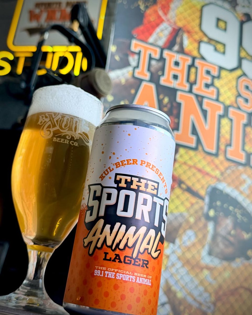SportsAnimal991's tweet photo. 🤩🤩🤩🤩
The Sports Animal Lager is NOW AVAILABLE!!!

Stock up for your tailgate or your fridge today! CHEERS! 🍻🍺🍻🍺

For more info and a list of participating locations visit...https://t.co/9YKe60Zzei 

GBO!!!🟧🏈🟧🏈🟧 https://t.co/TxL4Ak9l6Y