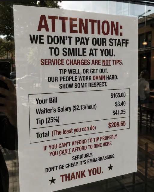 SullyDrummer's tweet photo. I for one am glad we live in the UK where this bullshit is not a thing.

This business deserves to fail. https://t.co/c0nXmb0X1C