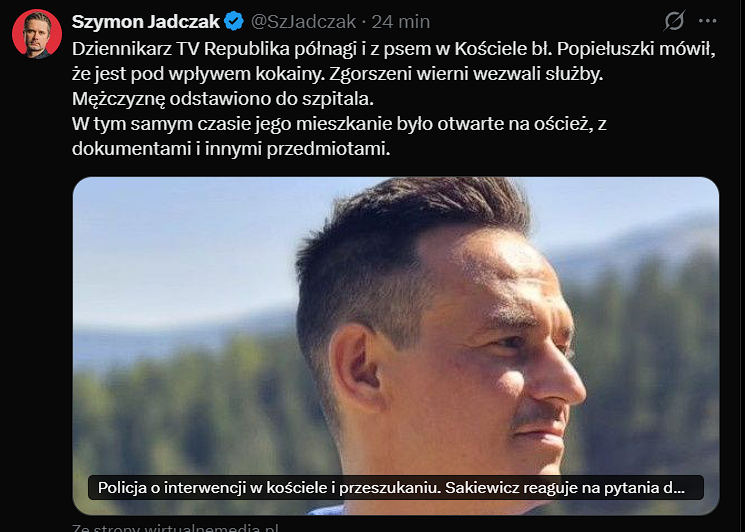 Andrzej491271's tweet photo. Breking Nius! 

Szczupły 20 cm wielbiciel kokainy, psów i mszy świętych! ( w takiej kolejności jak napisałem)! 
🤣🤣🤣🤣🤣🤣🤣🤣
Kto po koksie nie zapragnął iść na mszę świętą niech pierwszy rzuci kamień! xDDD https://t.co/7uRC9FeWa4
