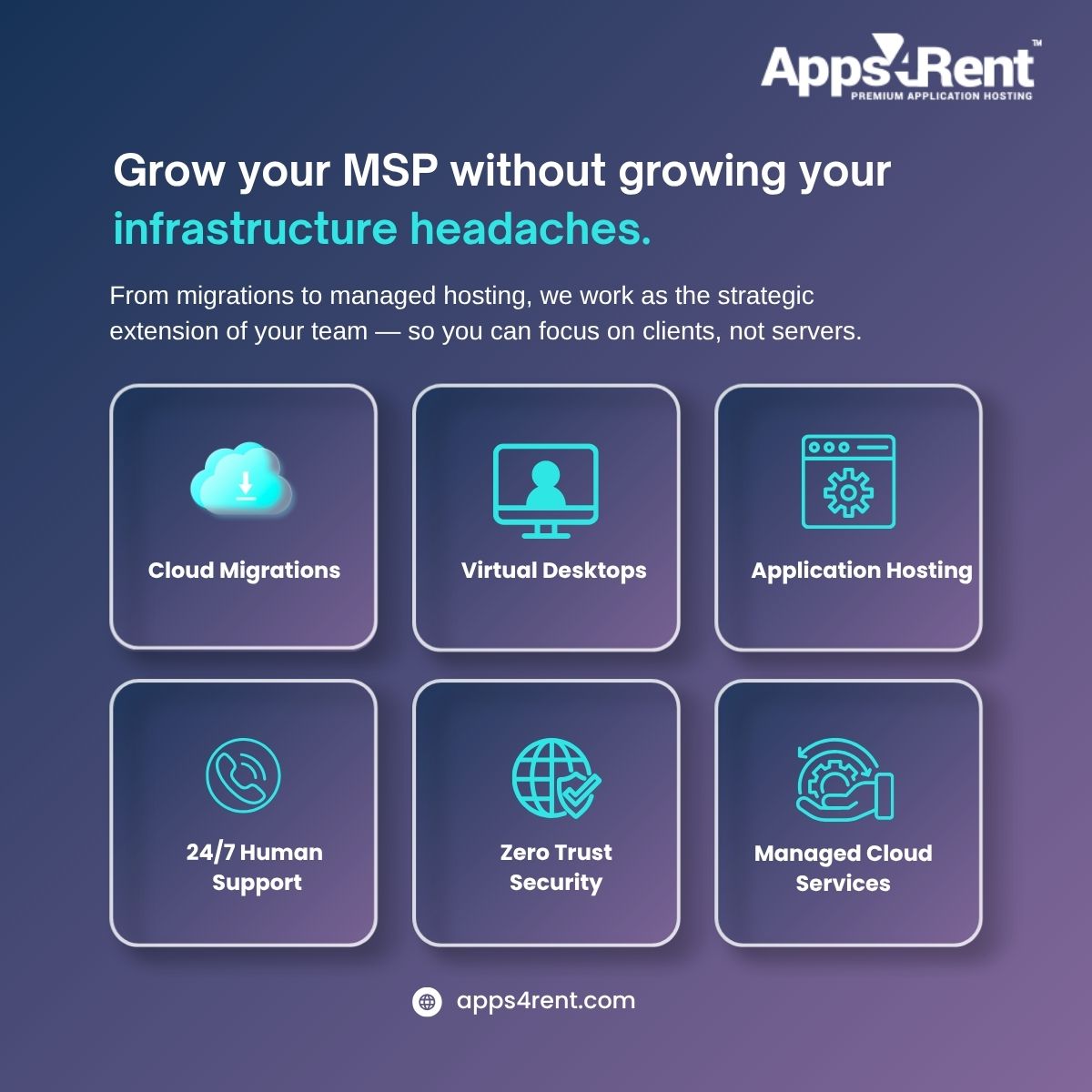 Apps4Rent's tweet photo. Grow your MSP, scale smarter, and leave the infrastructure headaches behind
Explore our MSP partnership: https://t.co/mT3vyvaLEF
#MSP #MSPPartner #ManagedServices #ITServices #CloudHosting #MSPPartnership #CloudSolutions #MSPCommunity #ITPartner #Apps4Rent #Apps4RentMSP https://t.co/22k1hnVND6