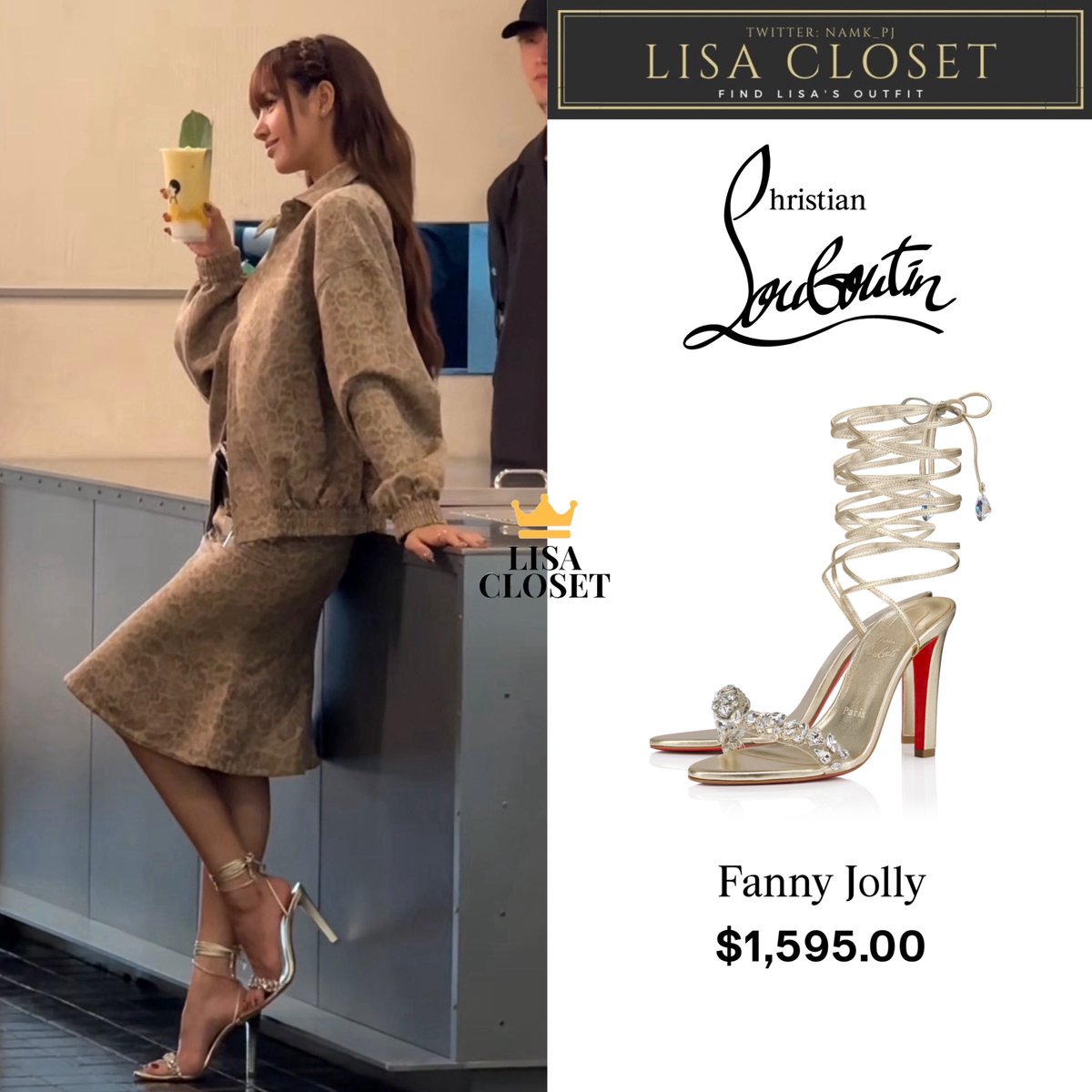 namk_pj's tweet photo. [260916 Heytea Thailand]🧋✨
Jacket &amp; Skirt #MarkgongAW26
Necklace 1,278,000฿ ($38,800)
Ring 145,000฿ ($4,500)
Sandals 63,100฿ ($1,595)
💸 Total 1,486,100฿ ($44,895)
@wearelloud
#LISA_CLOSET
#LISA #LALISA #BLACKPINK
#WeAreLLOUD
#라리사 #리사 #블랙핑크
#LISA_SaWaDiKa
#AlwaysLalisa https://t.co/pyjloG224h