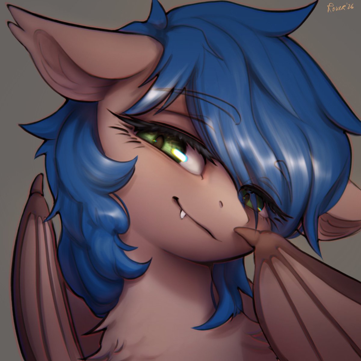 arroverr's tweet photo. Bat pony portrait
[cmm] https://t.co/53uV7a8uom