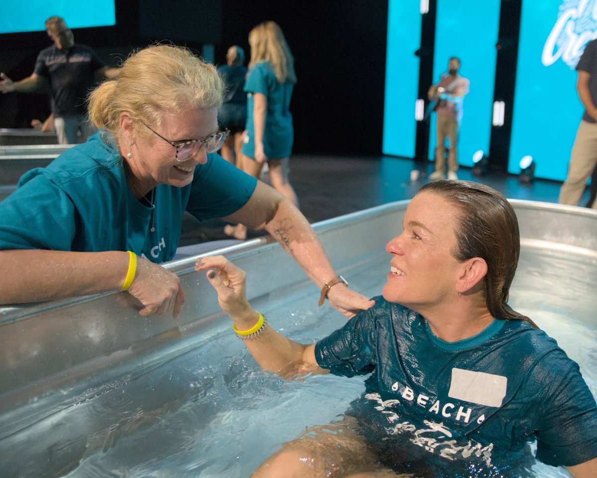 3CircleChurch's tweet photo. Our Beach Baptism may not have happened at the beach this year, but that didn’t stop us from celebrating! Due to unsafe water conditions, we pivoted to our Fairhope Campus. Sunday was filled with story after story as people publicly declared their faith in Jesus through baptism. https://t.co/TnQ6I4OqWS