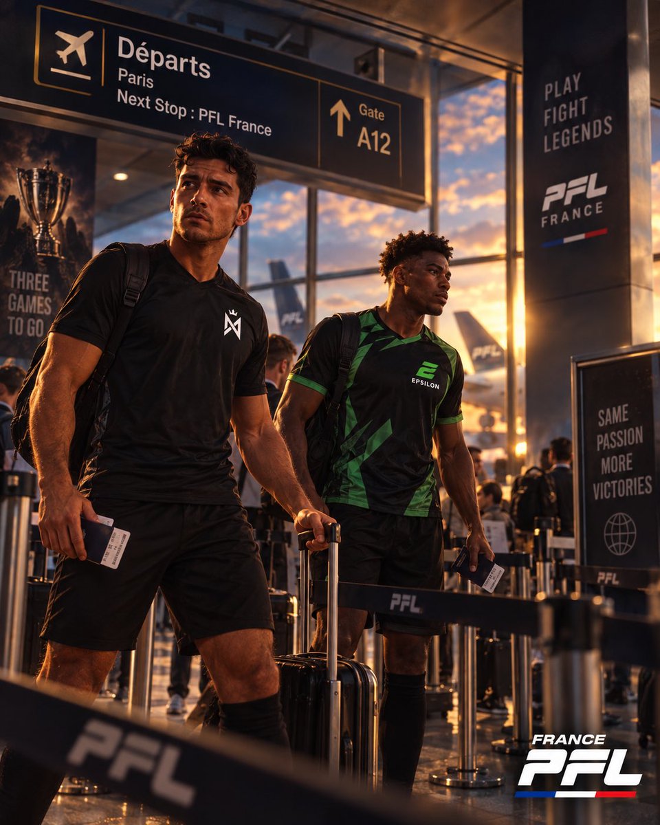 PFLFRANCE_'s tweet photo. 🇫🇷 - WE’RE COMING

We’re proud to announce the arrival of our two teams in PFL France for this new season

🟢 @EpilsonProClub
⚫ @NoirVPG

Two projects Two rosters One objective compete at the highest level and fight for the title🏆

A new chapter begins in PFL France 🇫🇷

#FC27 https://t.co/GTnZdWCvWk