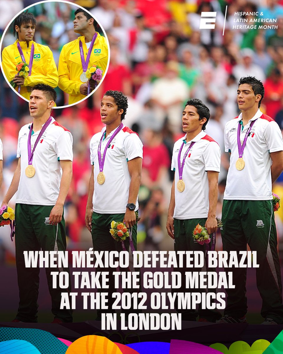 ESPNFC's tweet photo. It's been 14 years since México made the impossible possible 🥇 🇲🇽

They defeated a Brazil side that featured Thiago Silva, Marcelo, Alex Sandro, Hulk, Lucas, Oscar, and Neymar 😳 https://t.co/iYLsF4PevX