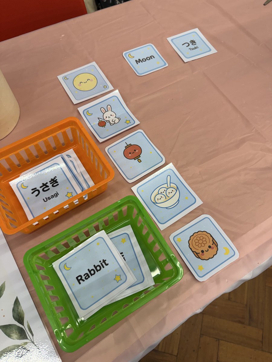 aobaltd's tweet photo. A little Japanese and English through pictures and play. 🌱

At our recent AOBA event, children enjoyed a simple matching game, connecting familiar pictures with words in Japanese and English.

“What’s this in English?”
“How about in Japanese?” https://t.co/i6E7HrMBjx