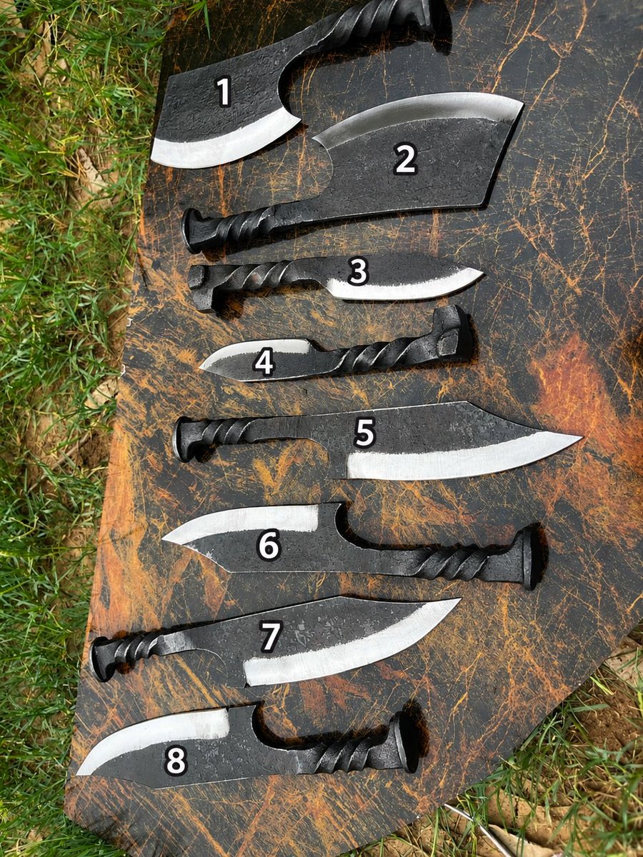 shadowblades735's tweet photo. Which one would you choose to buy? Comment the number below! 👇

📩 DM for order

#KnifeCollectors #CustomKnife #HandmadeKnife #USACollectors #GiftForHim #UniqueGift #CollectorsItem https://t.co/eLa0jSMjN4