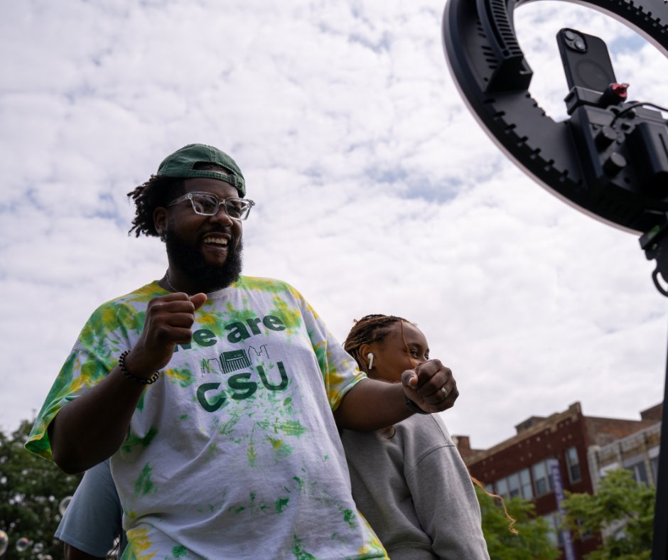 CLE_State's tweet photo. Wednesdayโs dress code: green and white. ๐๐ค
#CleState #VikingPride https://t.co/tq6XldYLOT