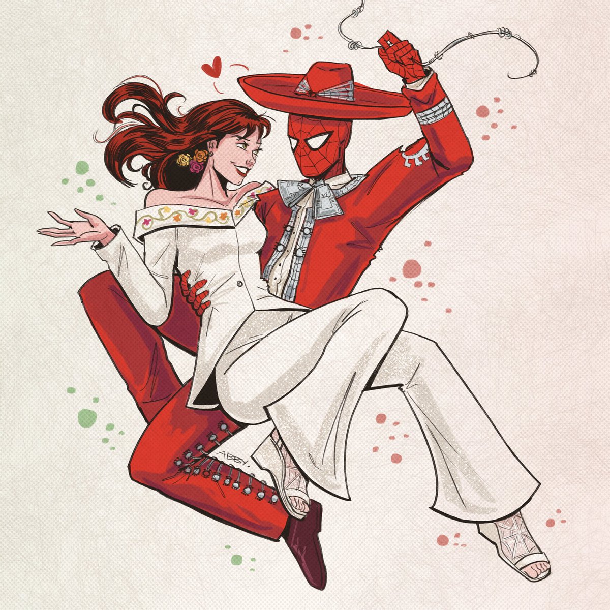 AbbyKMTR_13's tweet photo. ¡Acéptalo, Tigre! ✨ A Spider-Man and MJ Watson art dump but make it Mexican
An art thread! 

#spiderman #mjwatson #mexicomagico https://t.co/XBRig1mMlq