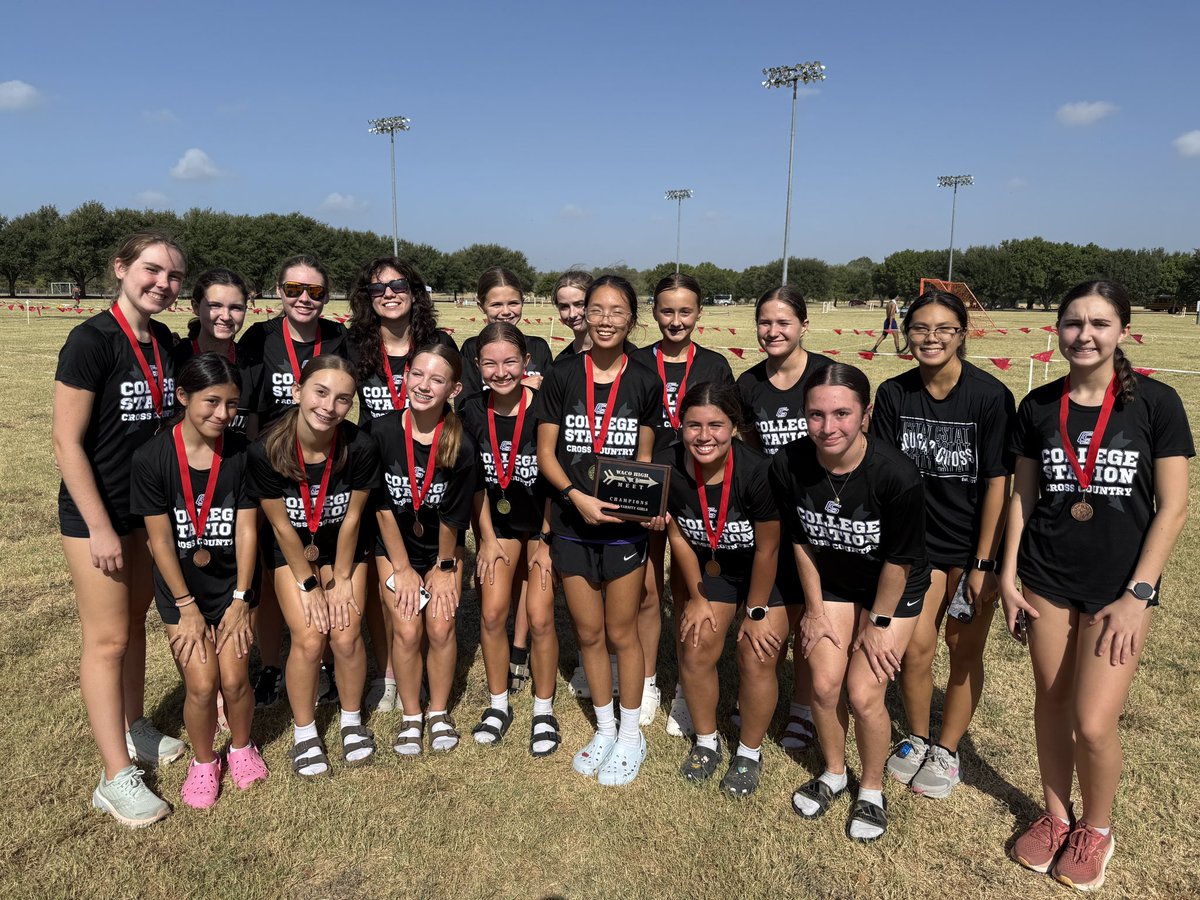 CSHS_Distance's tweet photo. 🔥⬛️🟥Waco HOT XC Results🟥⬛️🔥

MEDALS… MEDALS EVERYWHERE‼️

Varsity Girls Champions🏆
K Jimenez🥇
Land🥉
S Graham🏅
Gonzalez🏅
Stephens🏅
A Webb🏅
Arellano🏅
J Webb🏅
Brunson🏅

JV Girls
Vause🥇
Laganowski🥈
L Graham🥉
Luna🏅

#Fearless https://t.co/VOW0Axih3G