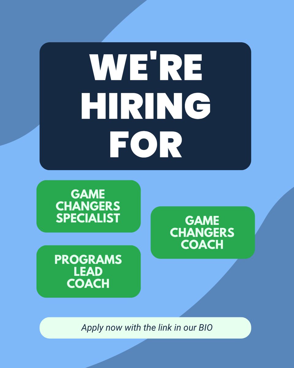 FirstTeeNaples's tweet photo. 📣 We're Hiring! 📣

Join our team! We're looking for passionate individuals for the following roles:

🟢 Game Changers Specialist
https://t.co/WyrEO5nSpJ
🟢 Game Changers Coach
https://t.co/WVqpfcgjo1
🟢 Programs Lead Coach
https://t.co/bFw3VSdKXs https://t.co/mxIJePg5SK