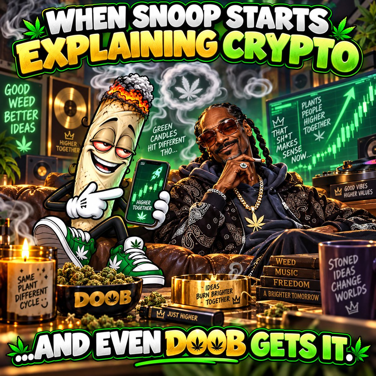TheReal__Doob's tweet photo. When Snoop starts explaining crypto and even Doob gets it 🌿📈😂

Follow the journey
#Memecoin #Solana #Crypto 

https://t.co/bKS4m047Nc https://t.co/Fa0tJ9eA37