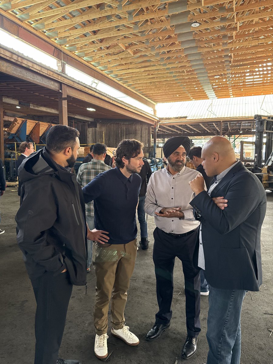 SukhmanGillASL's tweet photo. Great tour at Jazz Forest Products in Abbotsford alongside several of my Conservative MP colleagues.

We heard directly from their team about the challenges facing Canada’s forestry sector, including softwood lumber tariffs, trade uncertainty, and access to international markets.

Forestry supports good jobs and communities across B.C. We’ll continue pushing for a fair softwood lumber deal and the conditions Canadian producers need to grow and compete.

Thank you to the Jazz Forest Products and Mirax Group teams for hosting us.